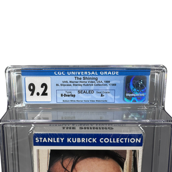 The Shining 1999 VHS Stanley Kubrick Collection CGC 9.2 A+ Graded Seal H-Overlap - Picture 4 of 4